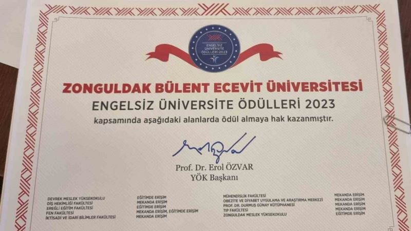 ZBEÜ Engelsiz Kampüs sıralamasında Türkiye’de ilk 5’te