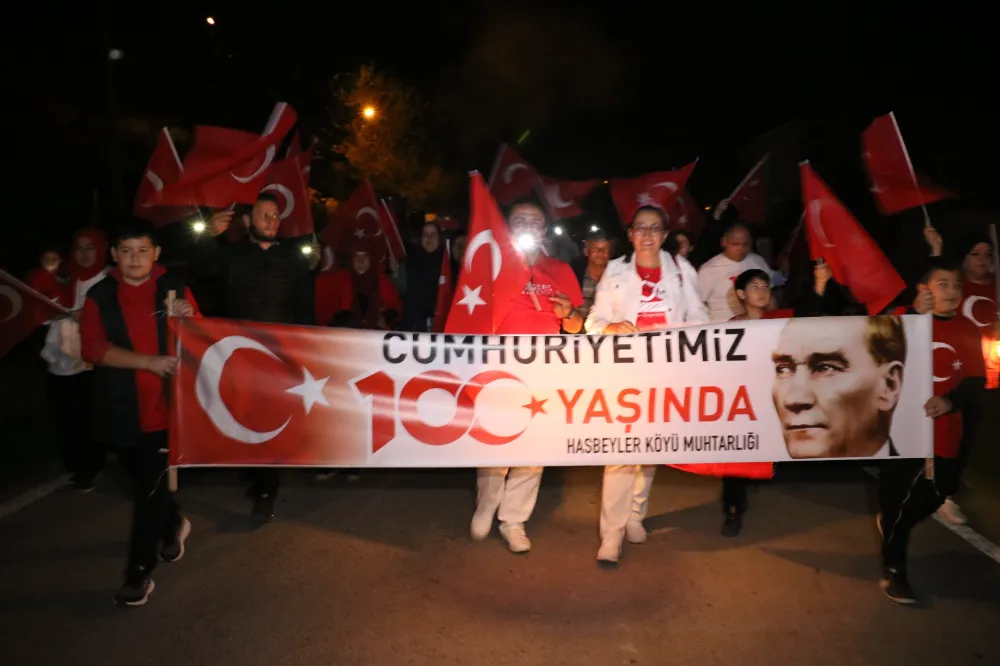 Hasbeyler Köyü’nde cumhuriyet coşkuyla kutlandı