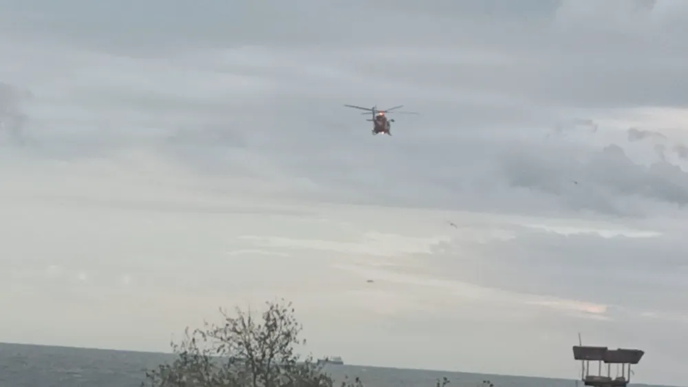 Askeri uçak ve Jandarma helikopteri aramaları havadan sürdürüyor
