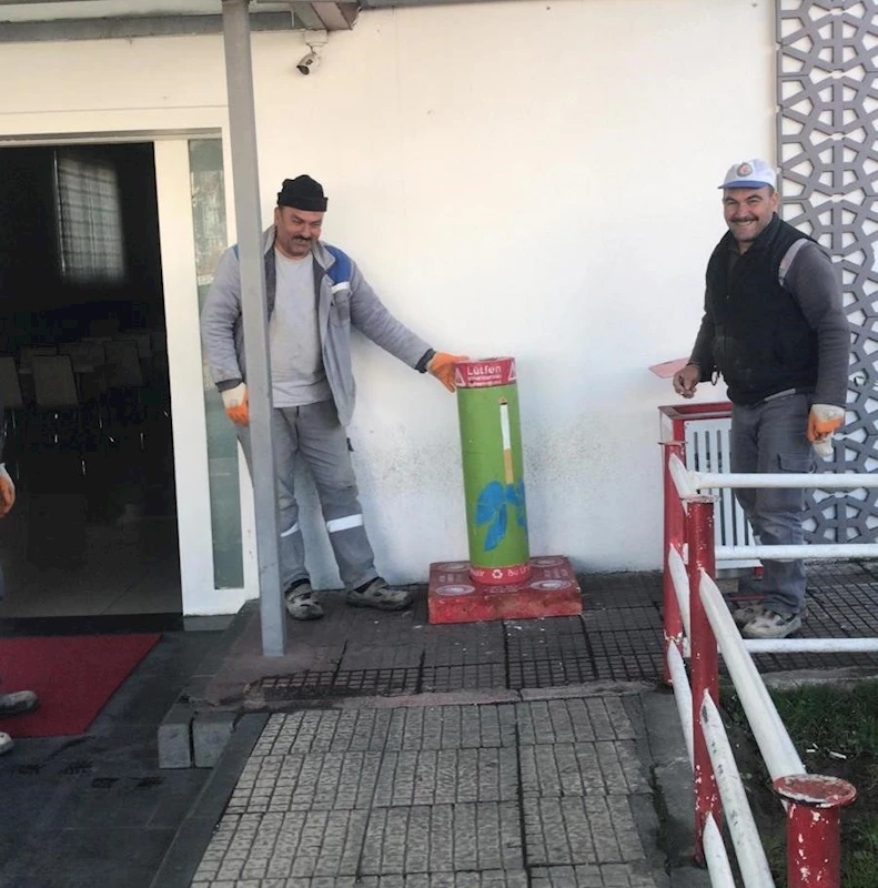 Atık camlar beton oldu, şehir mobilyalarına dönüştü
