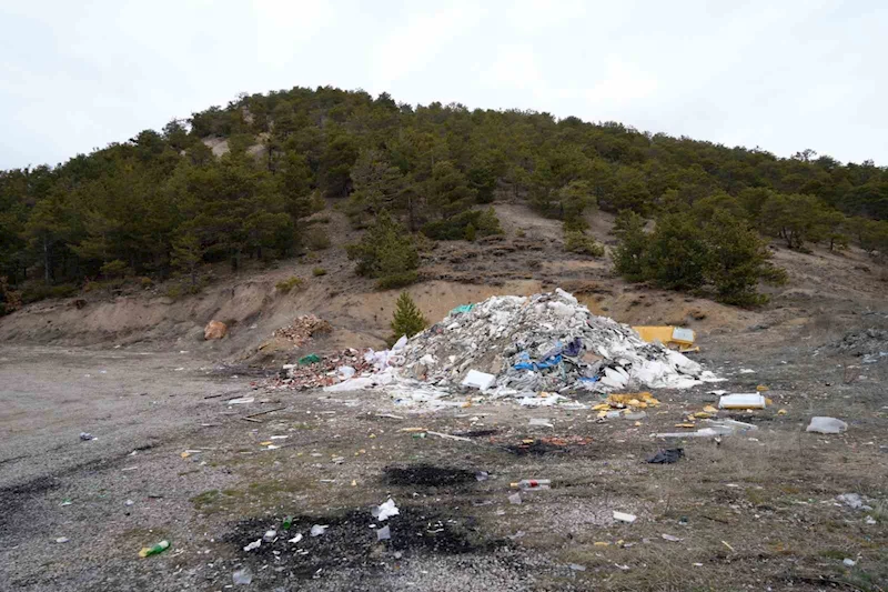 Gümüşhane’de ormanı çöplüğe döndürdüler

