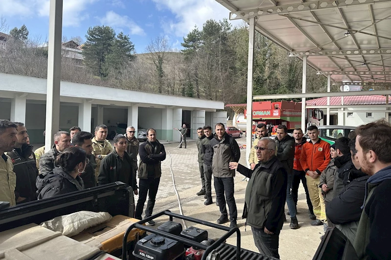 Orman yangına karşı tatbikat
