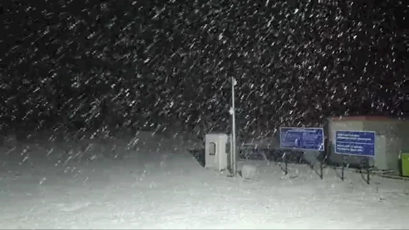 Kayak merkezi Mart ayında yeniden beyaza büründü
