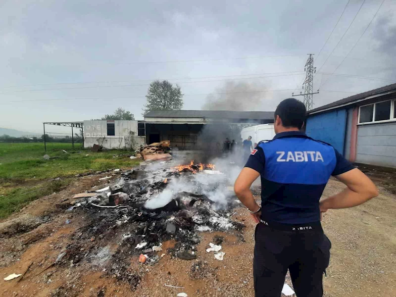 Atık malzemelerin yakılmasına izin yok
