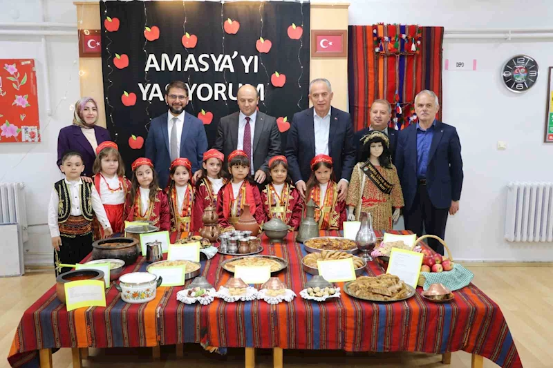 Anaokulunda Amasya’nın lezzetleri sergilendi
