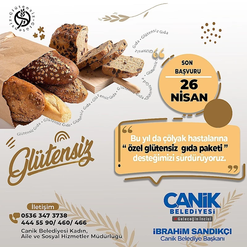 Canik’ten çölyak hastalarına destek
