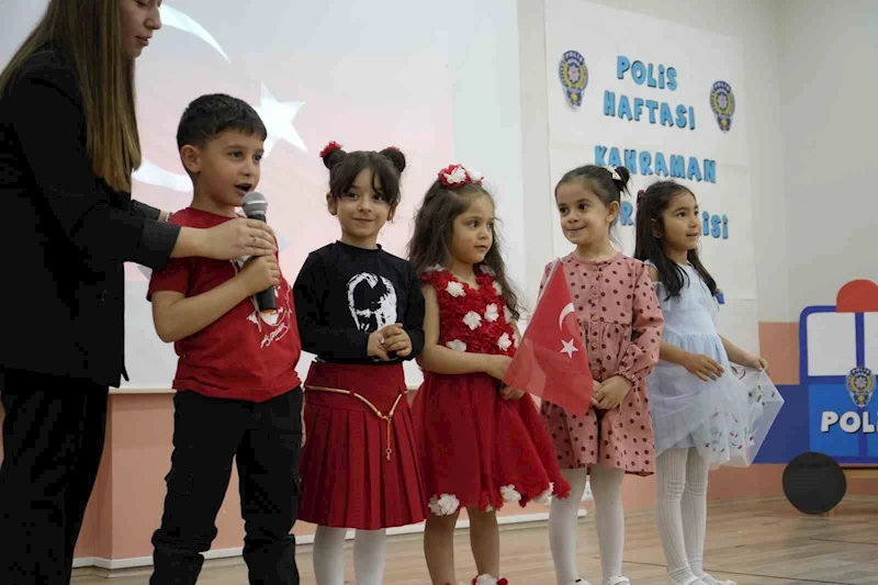 Anaokulu öğrencileri Türk Polis Teşkilatı’nın kuruluş yıldönümünü kutladı

