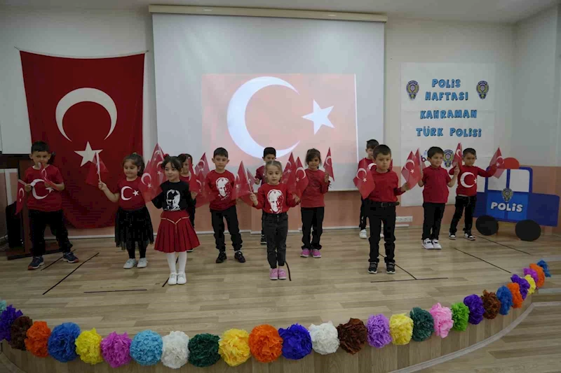 Anaokulu öğrencileri Türk Polis Teşkilatı’nın kuruluş yıldönümünü kutladı
