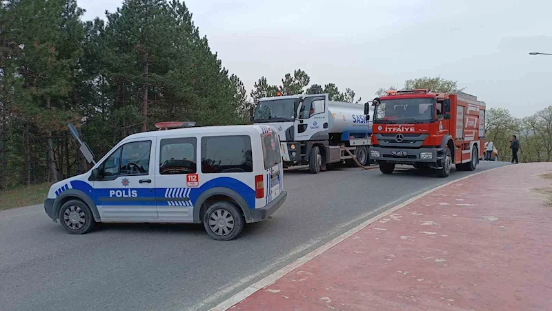 Havza Kılavuz Ormanı’nda korkutan yangın
