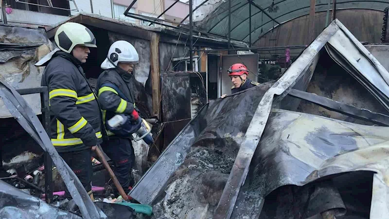 Sera alev alev yandı 