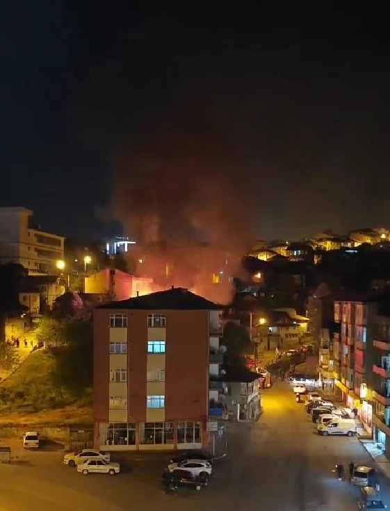 Alevler mahalleliyi sokağa döktü
