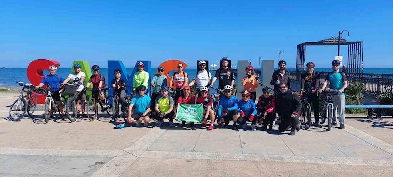 Kızılırmak Deltası’na bisiklet turu: 104 km pedal çevirdiler
