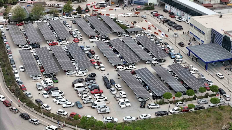 Hastane otoparkına GES kuruldu
