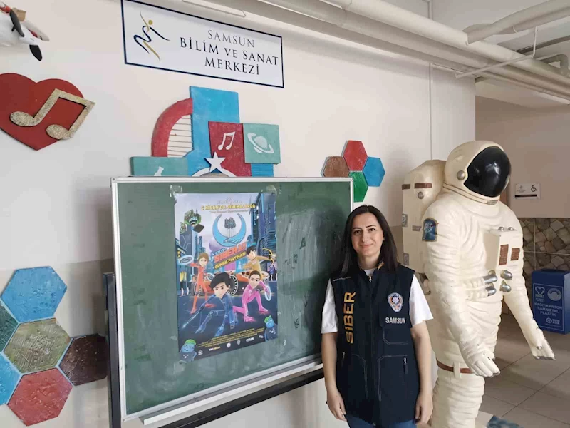 Samsun’da öğrenciler siber suçlara karşı bilgilendirildi
