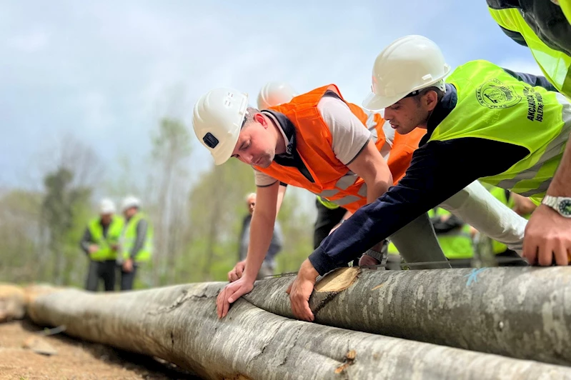 Ormanda iş güvenliği tatbikatı yapıldı
