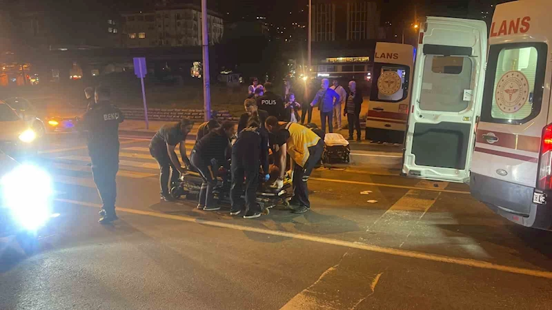 Rize’de otomobilin çarptığı yabancı uyruklu 2 kadın yaralandı
