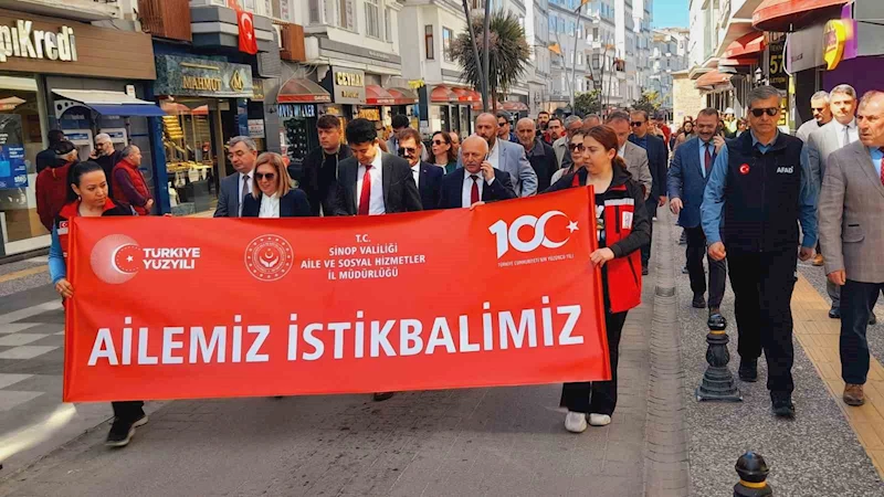 Sinop’ta "Ailemiz İstikbalimiz" yürüyüşü
