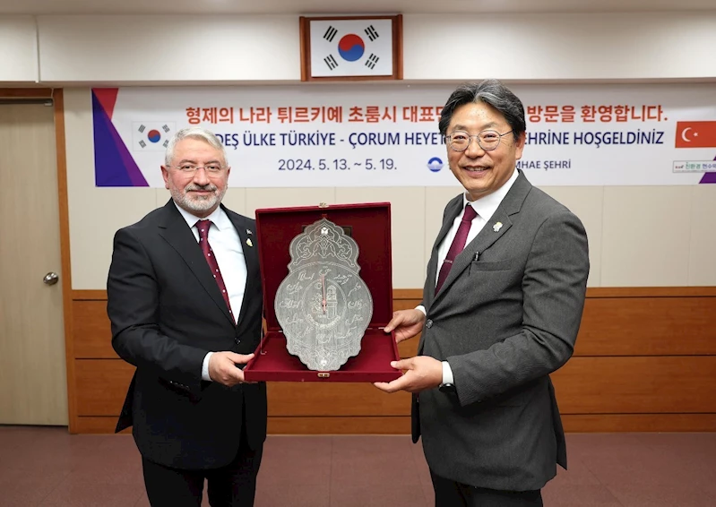 Çorum Belediyesi ile Gimhae belediye arasında iki işbirliği protokolü imzalandı
