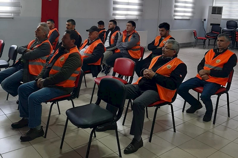 Orman yangınları gönüllüsü eğitimi yapıldı
