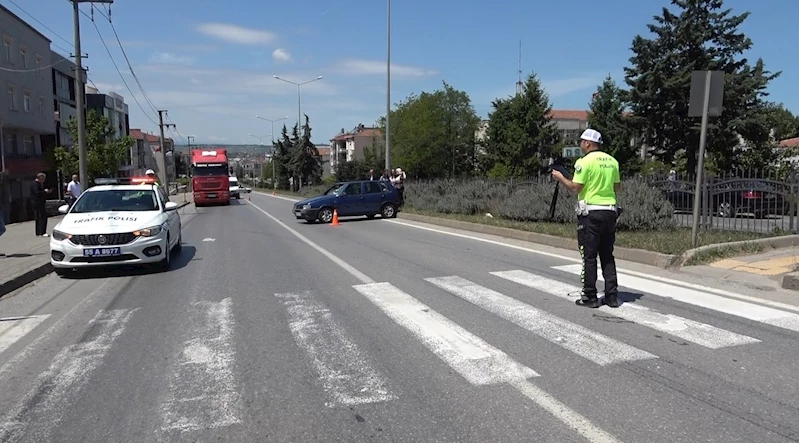 Otomobilin çarptığı yaya yaralandı
