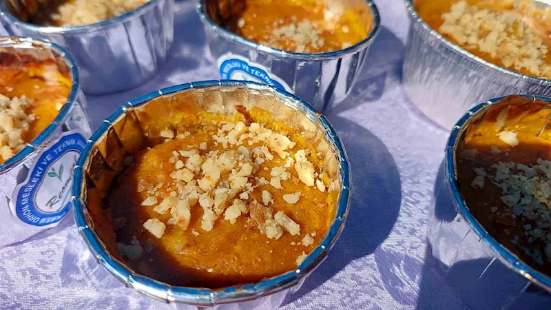 Rize’nin yeni lezzeti ’Cevizli balkabaklı fırın helvası’ oldu
