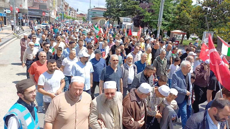 Düzce’de İsrail protestosu
