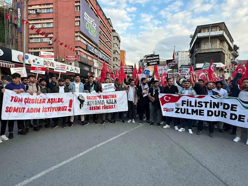 Zonguldak’ta Filistin’e destek yürüyüşü
