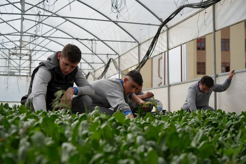 Bu lisede hem üretim hem eğitim yapılıyor
