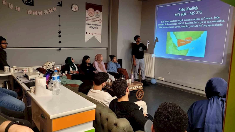 Düzce’de okuyan yabancı öğrenciler ülkelerini tanıttı
