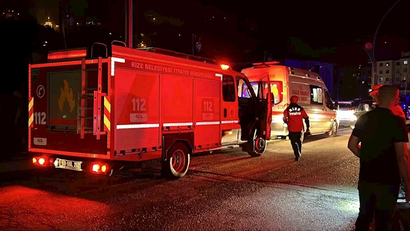 Rize’de dereye uçan aracın sürücüsü yaralandı
