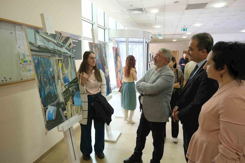 Üniversite öğrencilerinden yıl sonu sergisi
