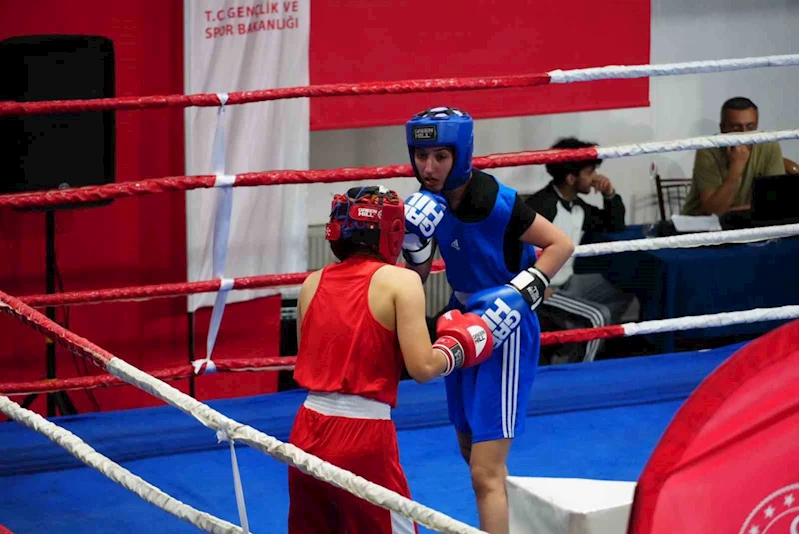 500 sporcu şampiyon olmak için yumruk sallıyor
