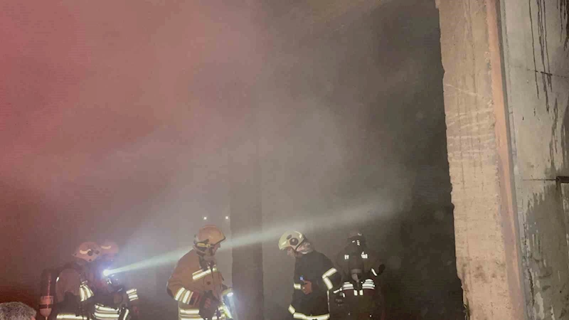 Düzce’de parke atölyesinde yangın
