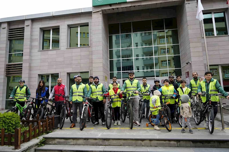 Gümüşhane’de sağlıklı yaşam için pedal çevirdiler
