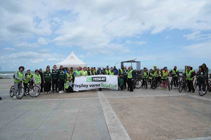 Sağlıklı yaşam için pedal çevirdiler
