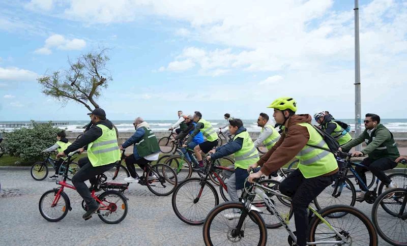 Sağlıklı yaşam için pedal çevirdiler
