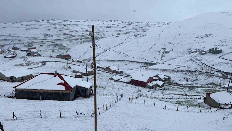 Doğu Karadeniz yaylalarında kış geri döndü
