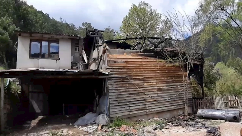 Yangından geriye sadece 120 lirası ve 7 köpeği kaldı
