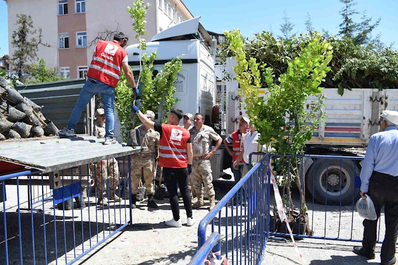 1 ünite kan verene 10 meyve fidanı hediye
