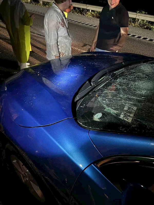 Trafikte dehşeti yaşadılar... O anlar kamerada
