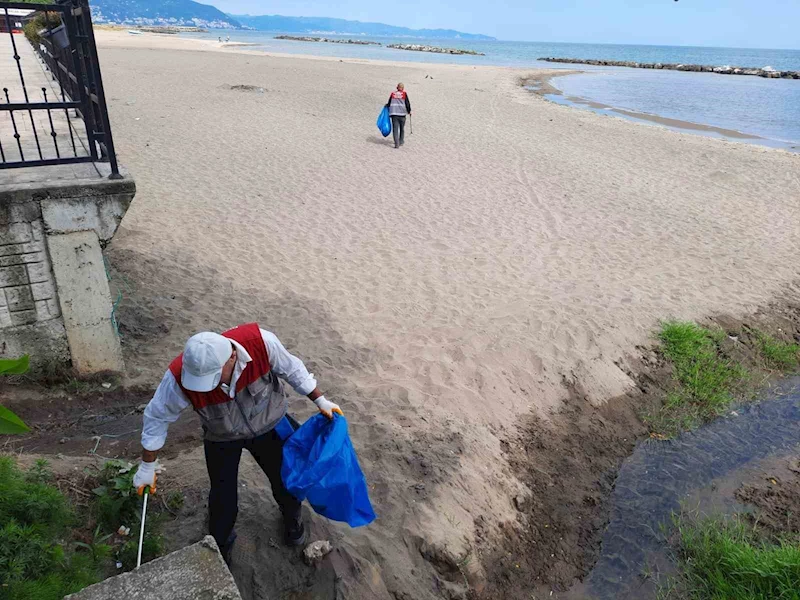 Ordu’da sahil ve plajlarda temizlik çalışmaları sürüyor
