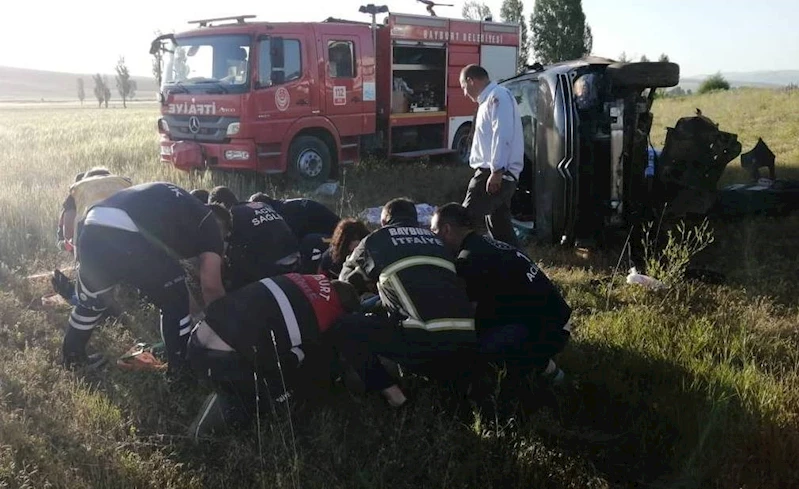 Bayburt’ta trafik kazası: 6 yaralı
