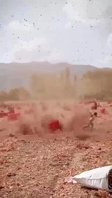 İki çocuk hortumun arasında kaldı
