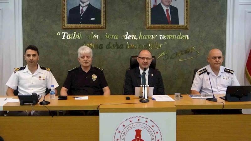 Vali Serdengeçti, Giresun’da Haziran ve Temmuz aylarında güvenlik operasyonlarını paylaştı: 