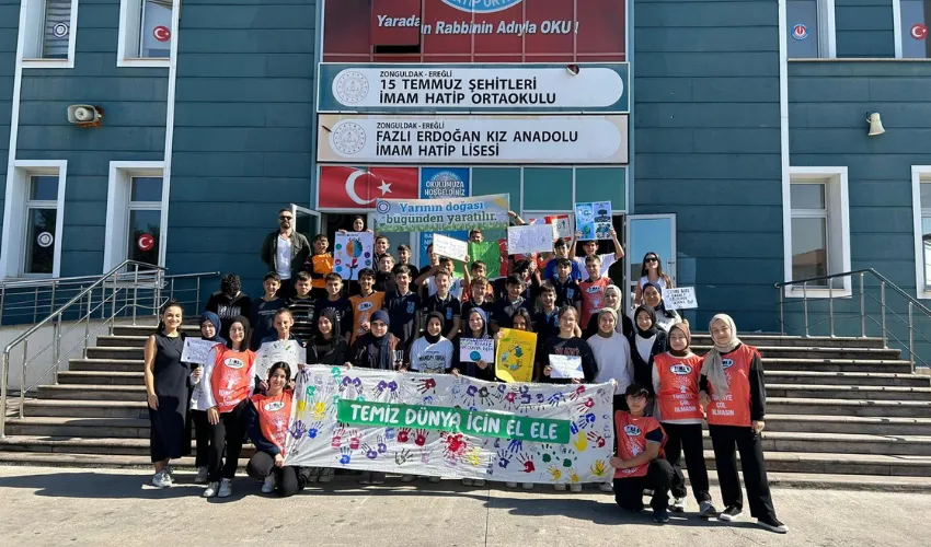 İmam Hatip öğrencileri çevre duyarlılığına dikkat çekti