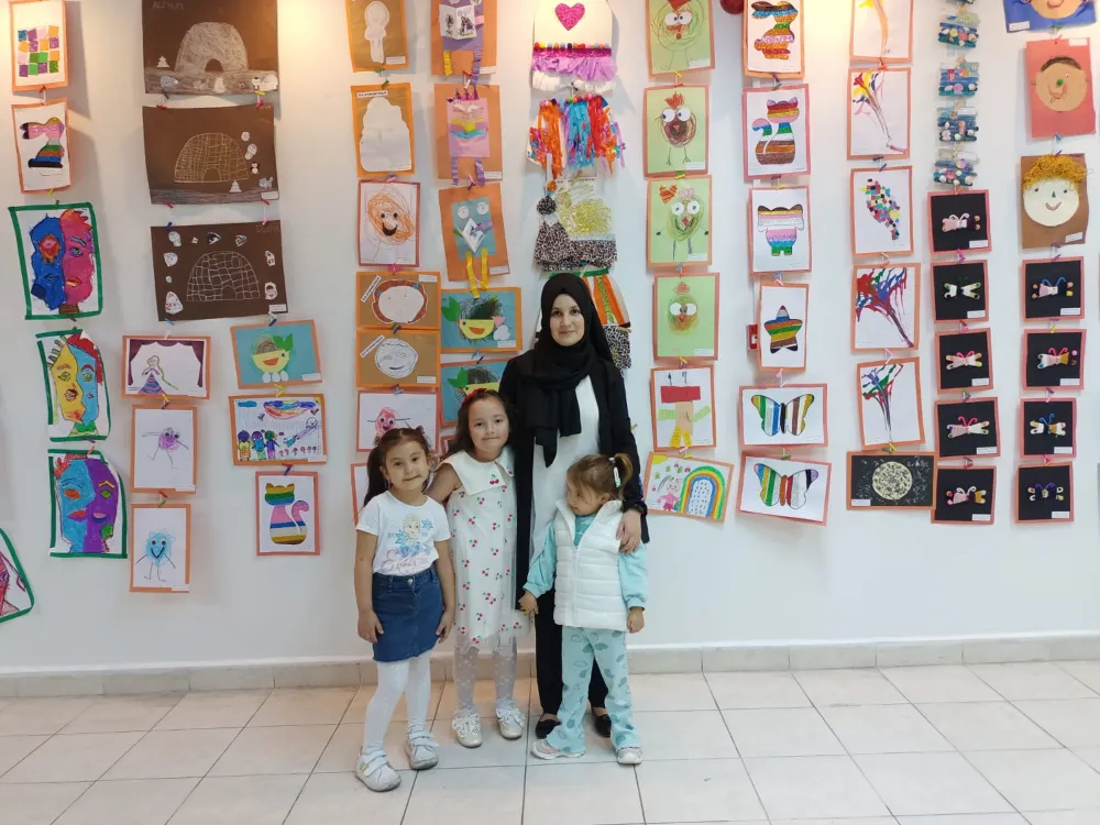Miniklerin Eserleri Sergiye Dönüştü, Büyük Beğeni Topladı