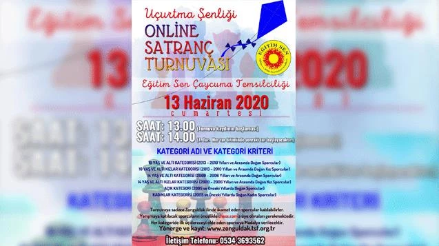 Uçurtma şenliği online satranç turnuvası yapılacak