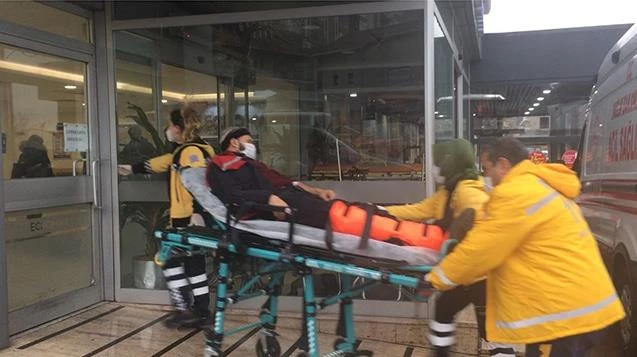 Tersanede yaralandı