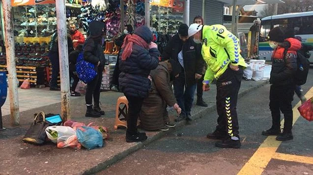 İlk müdaheleyi polis memurları yaptı