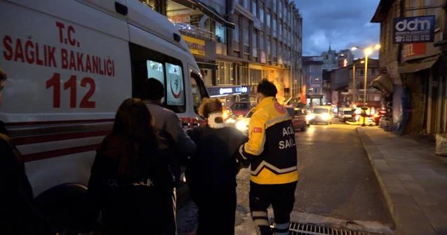 Araçtan kaçmak istedi yaralandı